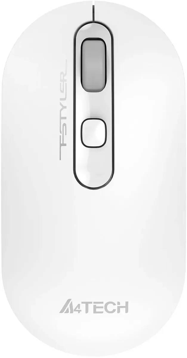картинка Мышка A4tech Fstyler FG20S; Wireless White/ Grey Silent USB (FG20S USB WHITE) от магазина КомпьютерЦентр