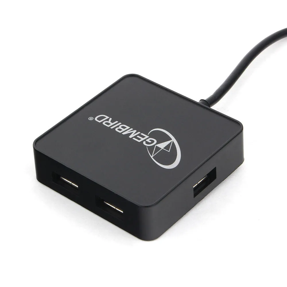 картинка HUB 4-port Gembird UHB-242 USB 2.0, Black, Blister от магазина КомпьютерЦентр