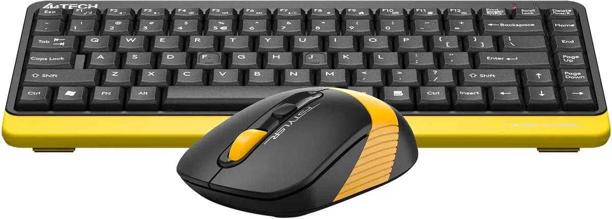 картинка Комплект A4tech Fstyler FG1110; Wireless Multimedia Black/ Yellow (FG1110 Bumblebee) от магазина КомпьютерЦентр