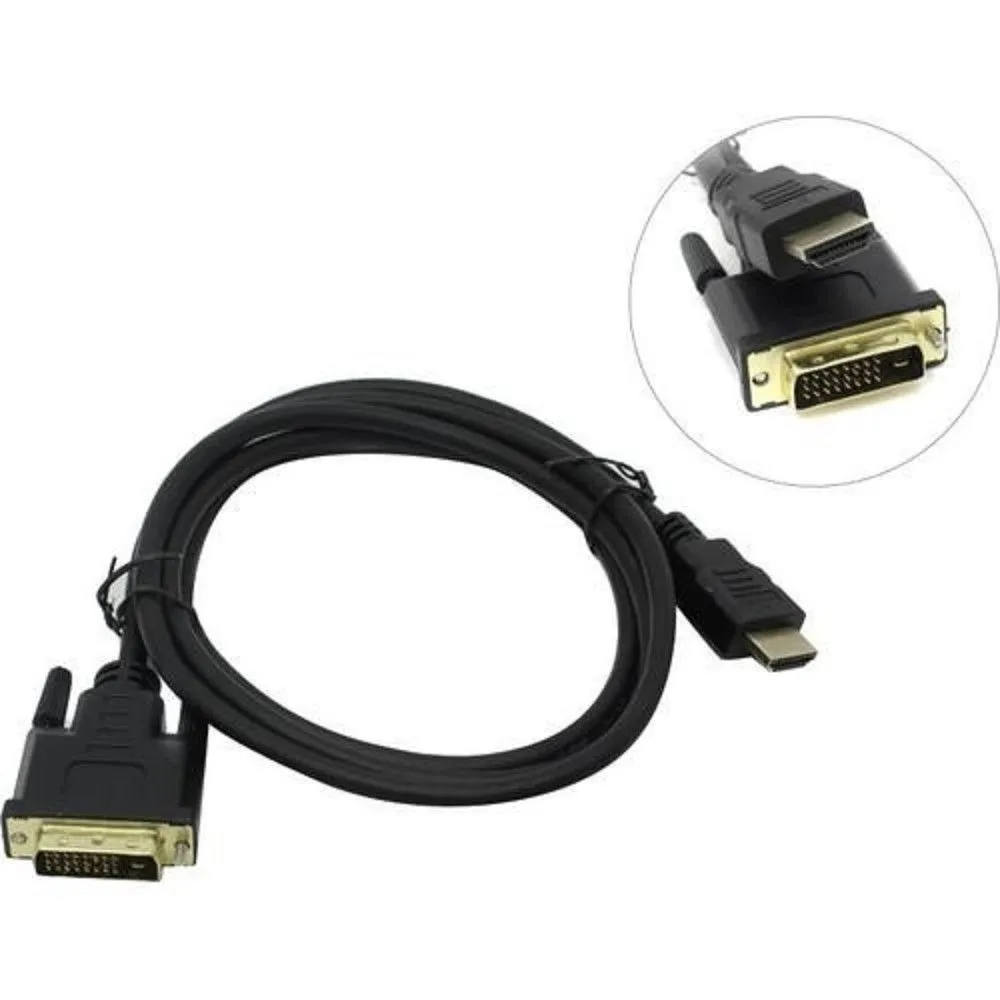 картинка Кабель Exegate EX284906RUS HDMI-DVI EX-CC-HDMIM-DVIM-2.0 (19M/ 25M, dual link, 2м, 2 фильтра, позолоченные контакты) от магазина КомпьютерЦентр