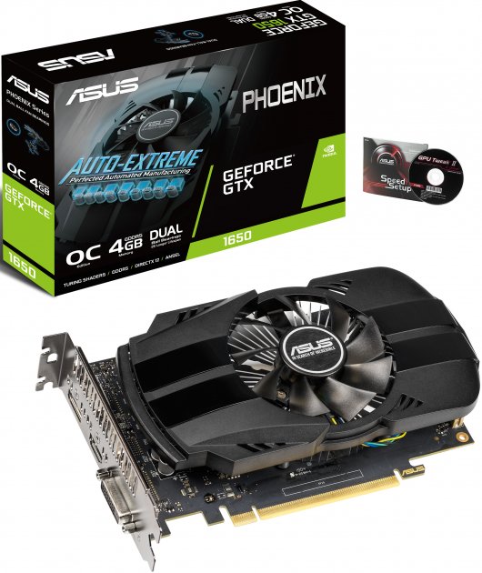 картинка Видеокарта ASUS Phoenix GeForce GTX 1650 OC Edition 4Gb GDDR5 (PH-GTX1650-O4G) от магазина КомпьютерЦентр