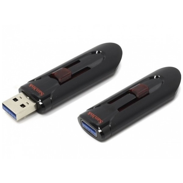 картинка Флешка USB SanDisk 128Gb Ultra Black USB3.0 (SDCZ48-128G-U46) от магазина КомпьютерЦентр