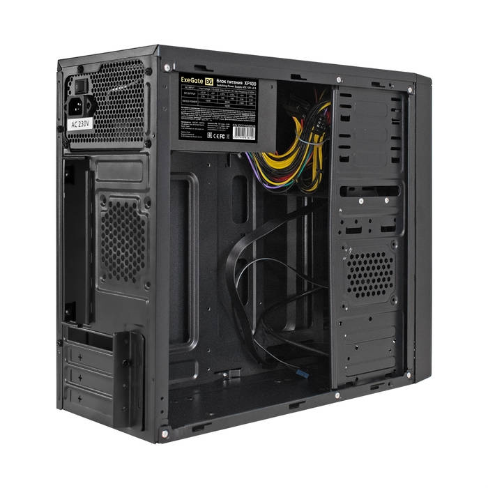 картинка Корпус Minitower ExeGate EX295156RUS MA-401-XP400 mATX, БП XP400, черный от магазина КомпьютерЦентр