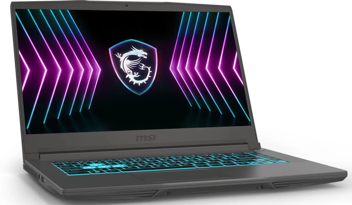 картинка Ноутбук MSI Thin 15 B2RVE-3450XRU 15.6'' IPS (1920x1080) 144Hz/  Core 5 210H (8/ 12)/  16Gb/  SSD 512Gb/  RTX4050 6Gb/  noOS/  Gray (9S7-16R831-3450) от магазина КомпьютерЦентр
