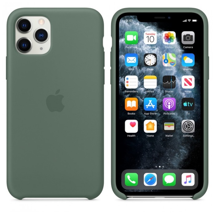 картинка Чехол Apple Silicone Case for iPhone 11 Pro Pine Green от магазина КомпьютерЦентр