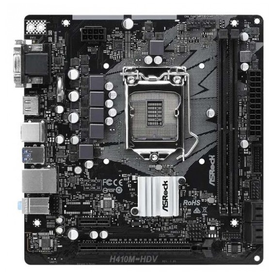 картинка Материнская плата ASRock H410M-HDV S1200 (H410M-HDV) от магазина КомпьютерЦентр