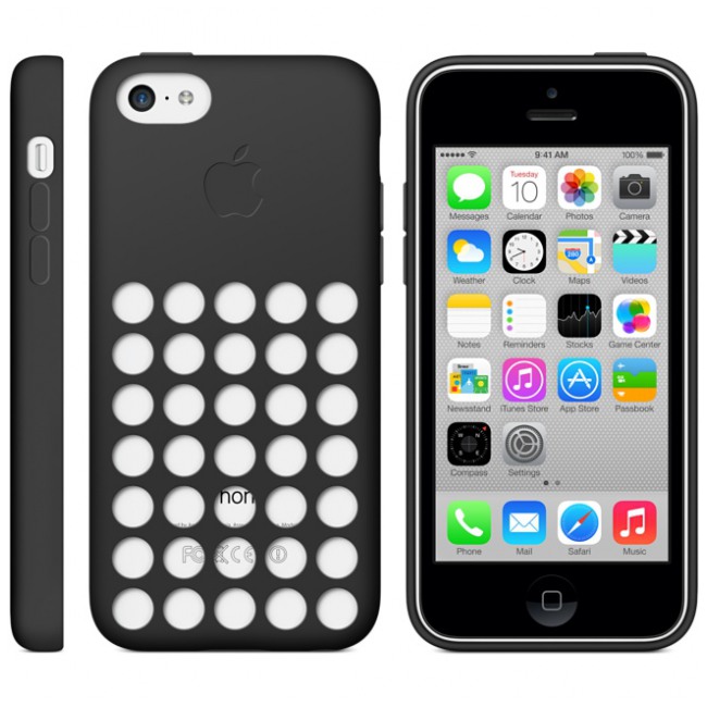 картинка Чехол Apple Case for iPhone 5C Black (MF040) от магазина КомпьютерЦентр