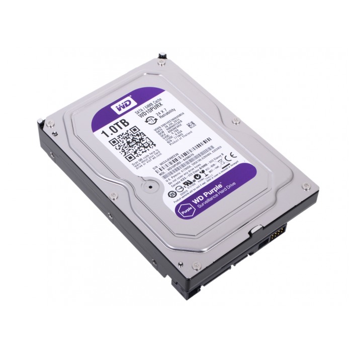 картинка Жесткий диск Western Digital 1Tb 3.5″ Purple SATAIII 64Mb (WD10PURX) от магазина КомпьютерЦентр