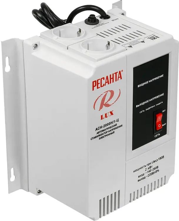 картинка Стабилизатор напряжения Ресанта АСН-2000Н/ 1-Ц (63/ 6/ 15) 2кВА однофазный серый от магазина КомпьютерЦентр