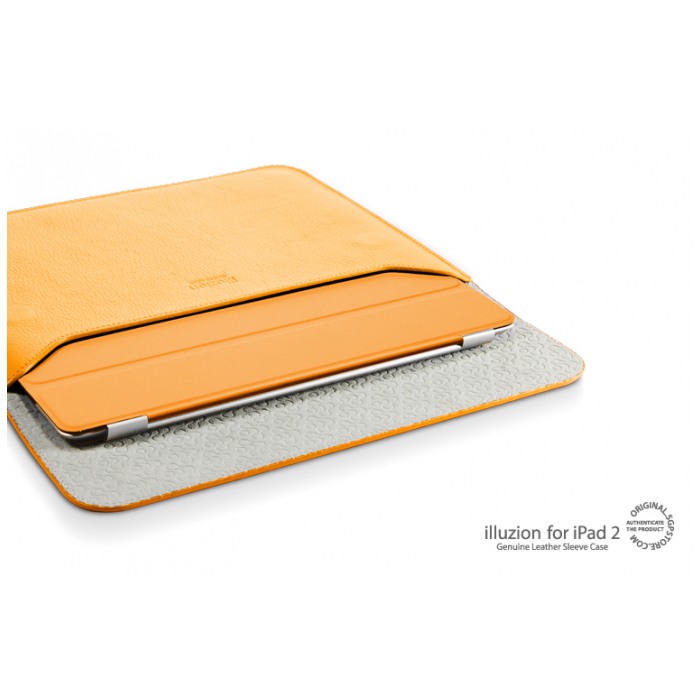 картинка Чехол SGP Leather Case illuzion Sleeve Series Solaris Orange for iPad 2/iPad (SGP07632) от магазина КомпьютерЦентр