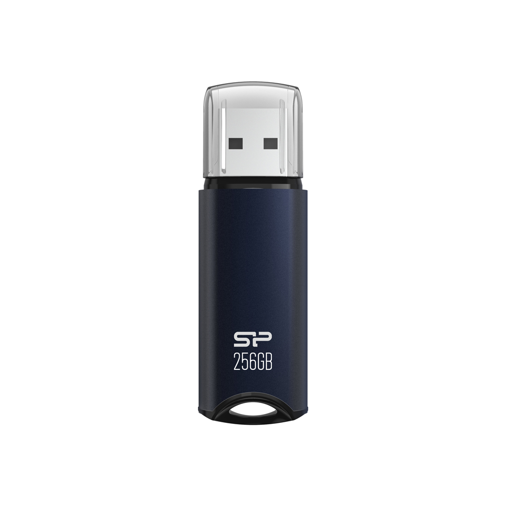 картинка USB3.2 накопитель 64Gb SiliconPower Marvel M02 Blue Silver (SP064GBUF3M02V1S) от магазина КомпьютерЦентр