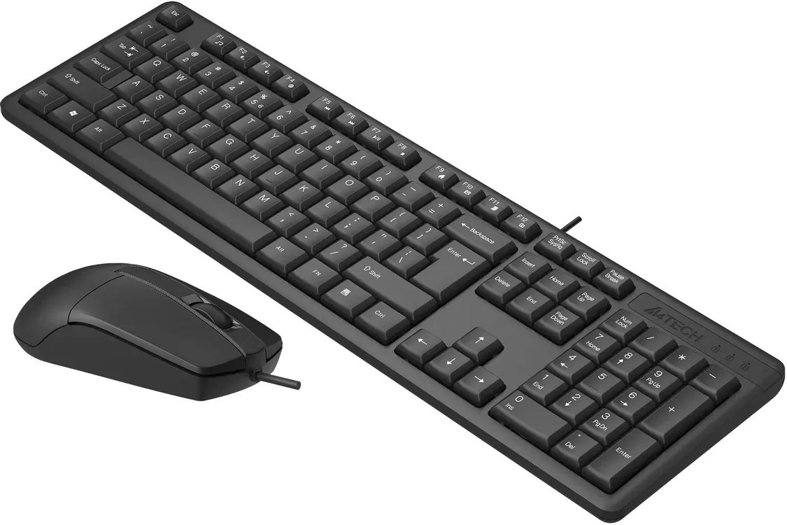 картинка Комплект A4tech KR-3330 Black, USB (клавиатура+мышка) от магазина КомпьютерЦентр