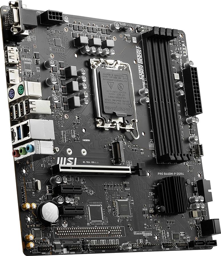 картинка М/ п MSI PRO B660M-P DDR4 Soc-1700 Intel B660 DDR4 mATX от магазина КомпьютерЦентр