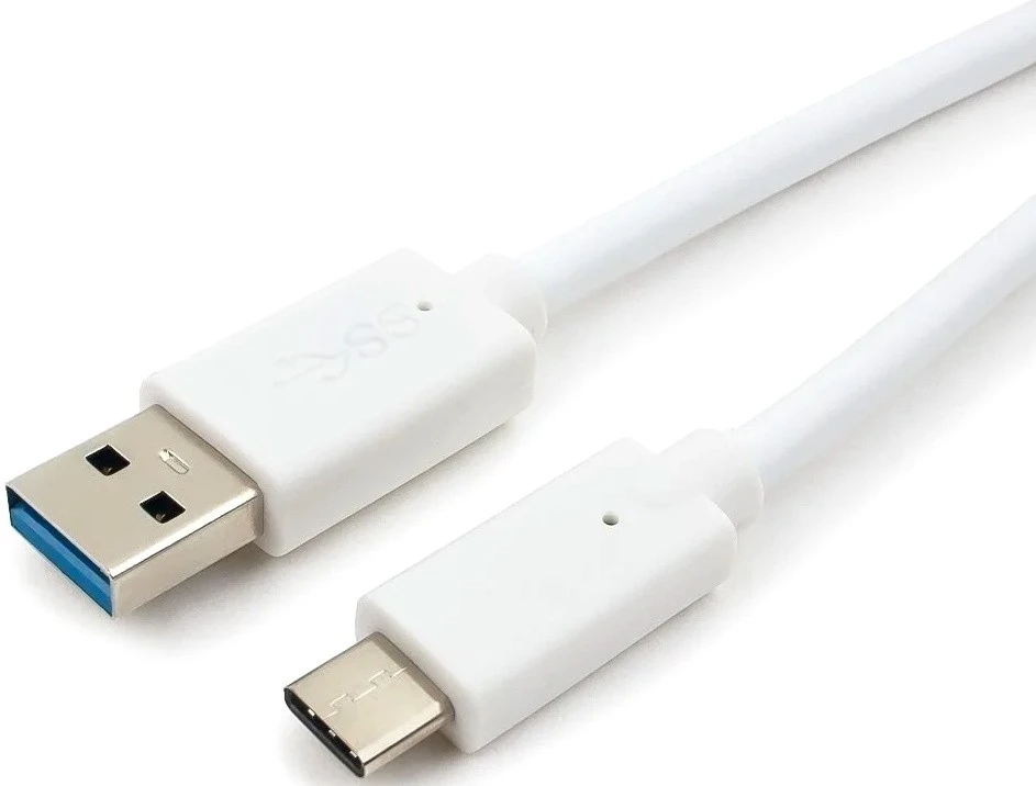 картинка Кабель Cablexpert USB 3.0 AM to Type-C cable (AM/ CM), 1 m, white. 5 Гбит/ с . 3A (36W) (CCP-USB3-AMCM-1M-W) от магазина КомпьютерЦентр