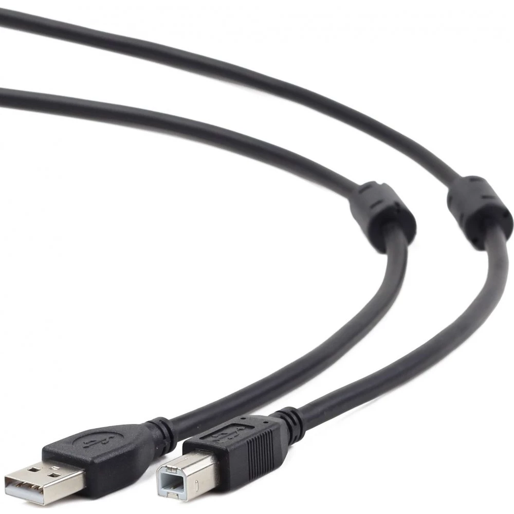 картинка Кабель USB 2.0 Pro Gembird/ Cablexpert Pro CCF2-USB2-AMBM-6, AM/ BM, 1.8м, экран, 2фер.кол, черный от магазина КомпьютерЦентр