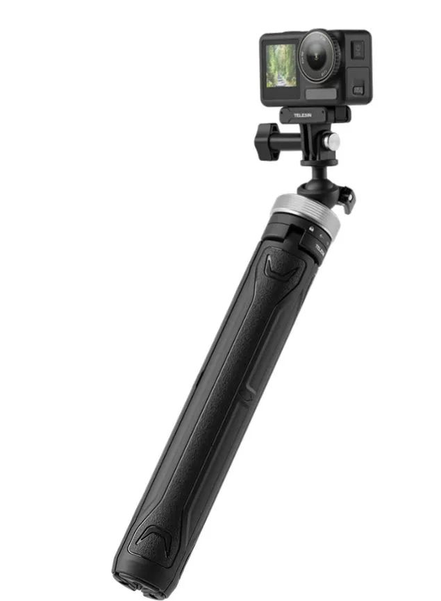 картинка Телескопический монопод-штатив Telesin MAX Grip Tripod 30-150 см (S1-TSS-01) от магазина КомпьютерЦентр