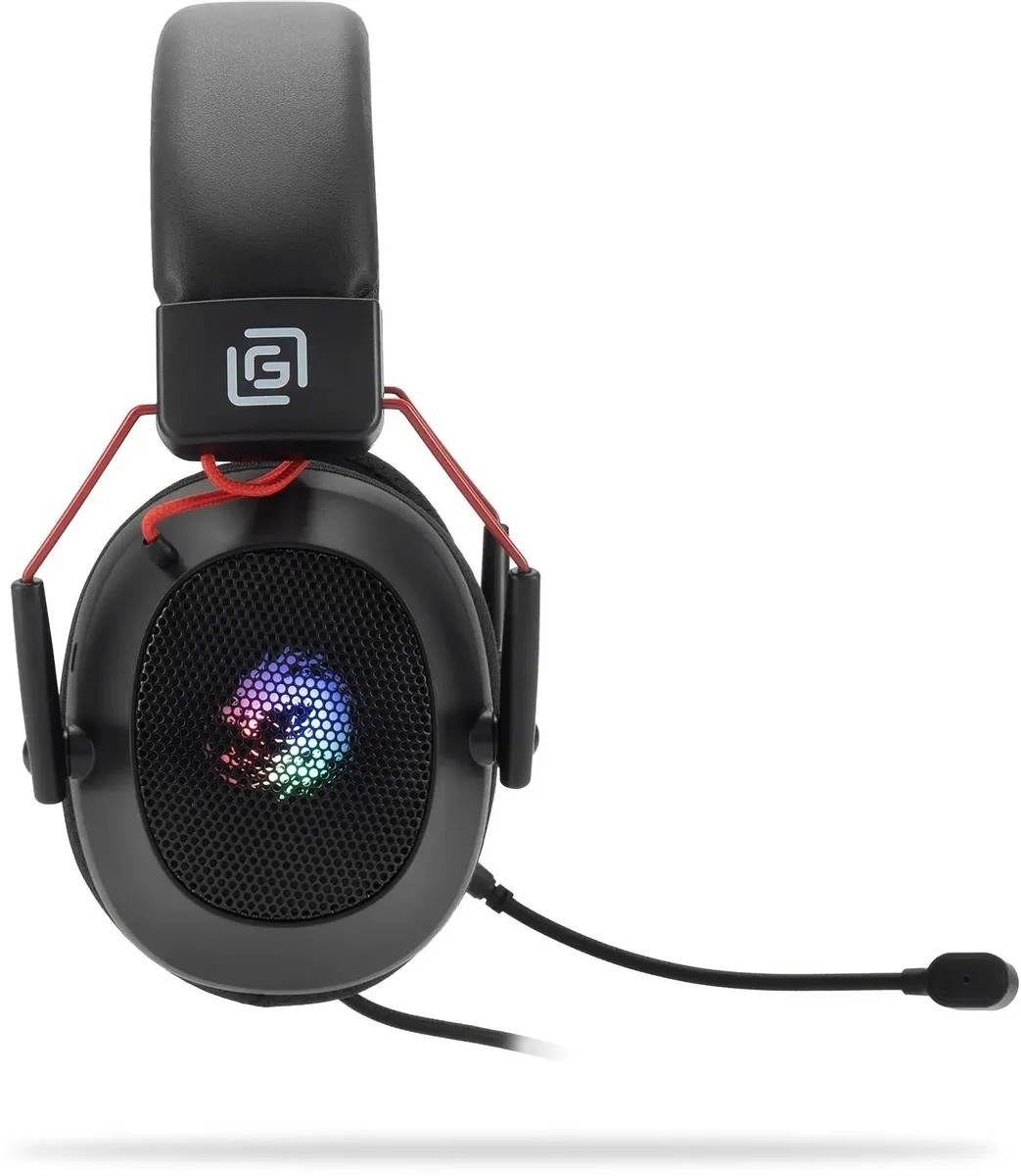 картинка Гарнитура Oklick HS-L305G черный/ красный, мониторные (2060511) от магазина КомпьютерЦентр