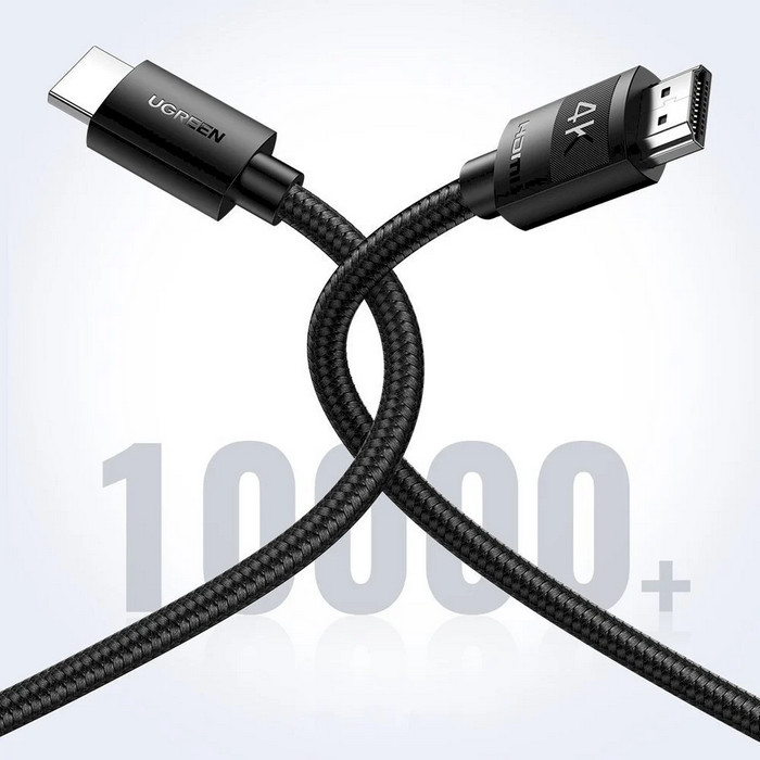 картинка Кабель HDMI - HDMI 1m v2.0 4k Ugreen Black 30999 от магазина КомпьютерЦентр