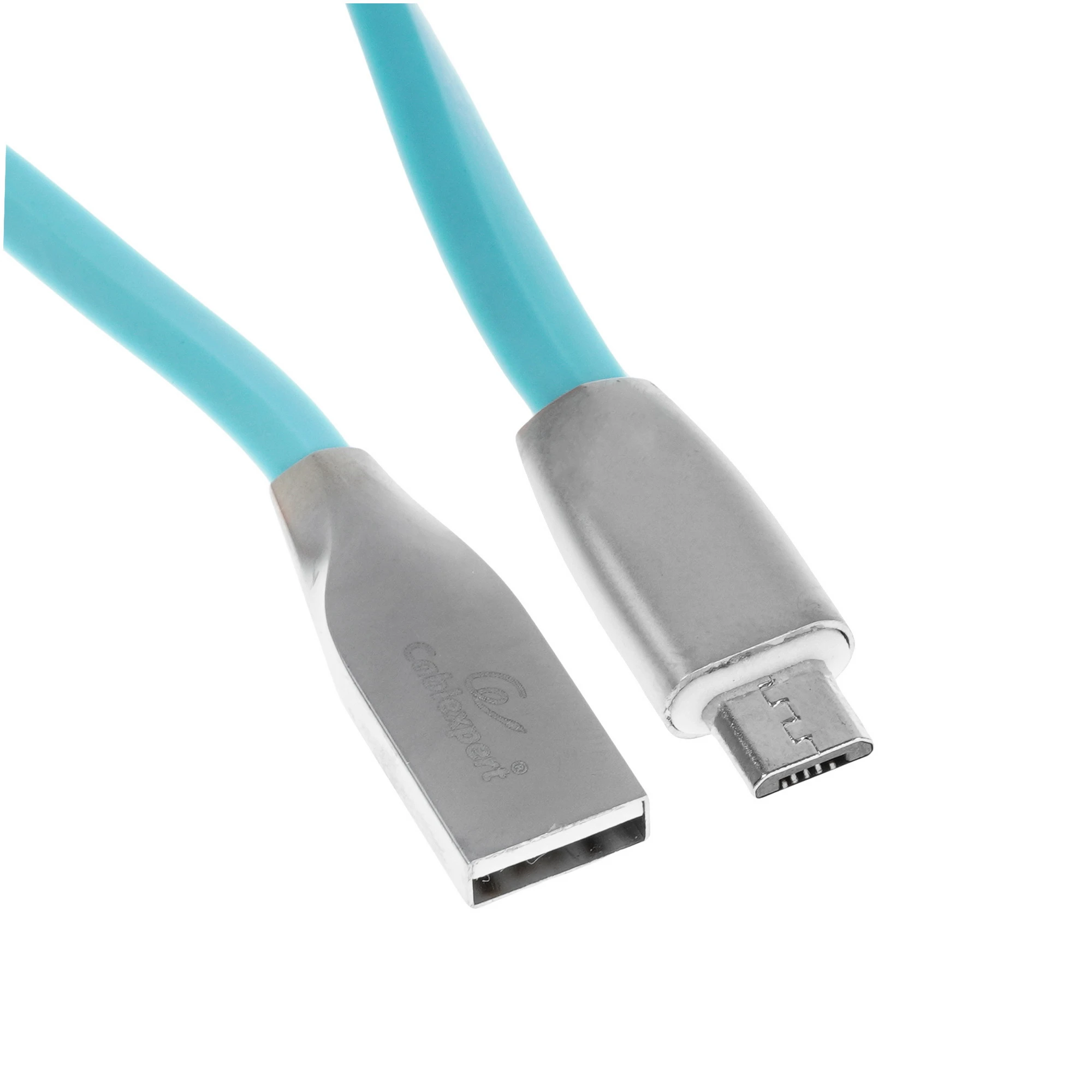 картинка Кабель USB2.0 Cablexpert CC-G-mUSB01Bl-1M, AM/ microB, серия Gold, длина 1м, синий, блистер от магазина КомпьютерЦентр