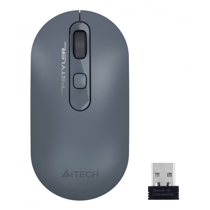 картинка Мышка A4tech Fstyler FG20 Wireless пепельный/ синий (FG20 ASH BLUE) от магазина КомпьютерЦентр