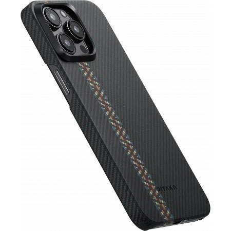 картинка Чехол PITAKA Fusion Weaving MagEZ Case 4 для iPhone 15 Pro 6.1'' принт рапсодия (Rhapsody) 600D от магазина КомпьютерЦентр