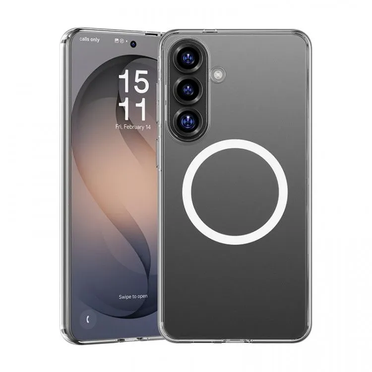 картинка Чехол силиконовый Benks Crystal Case (MagSafe) для Galaxy S26, цвет прозрачный (Transparent) от магазина КомпьютерЦентр