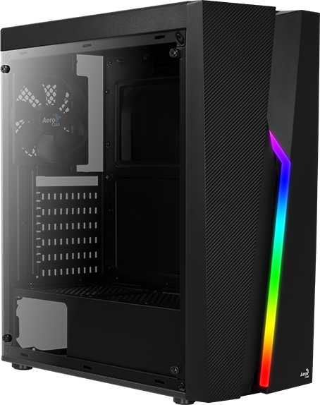 картинка Корпус Aerocool Bolt A-BK-v1, Midi-Tower, без БП, черный (ACCM-PV15012.11) от магазина КомпьютерЦентр