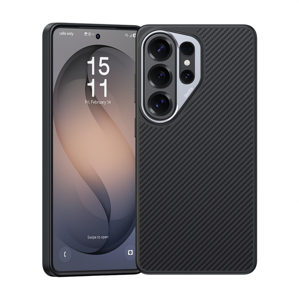 картинка Усиленный чехол Benks ArmorPro Case built with Kevlar 600D для Samsung Galaxy S26 Ultra, Black от магазина КомпьютерЦентр