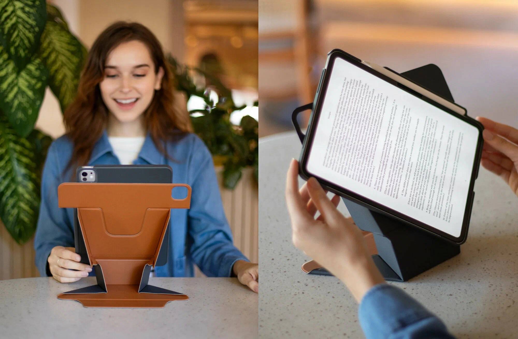 картинка Чехол Uniq RYZE для iPad Pro 11'' (2024г), цвет карамель (CARAMEL) от магазина КомпьютерЦентр