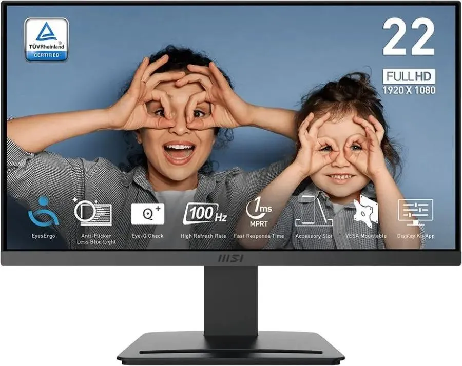 картинка Монитор 21.5'' MSI PRO MP223 E2 VA, черный (9S6-3PB9CH-026) от магазина КомпьютерЦентр
