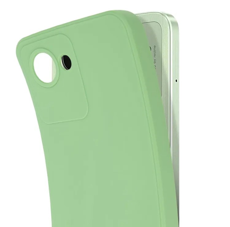 картинка Чехол-накладка для Realme Narzo 50i Prime и Realme C30, зеленый от магазина КомпьютерЦентр