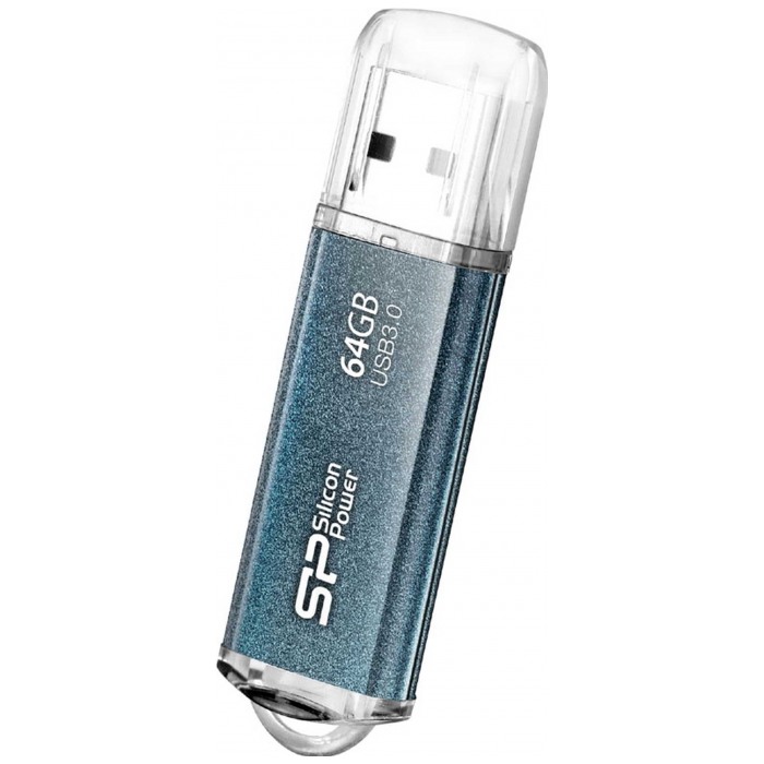 картинка Флешка USB SiliconPower 64Gb Marvell M01 Blue (SP064GBUF3M01V1B) от магазина КомпьютерЦентр