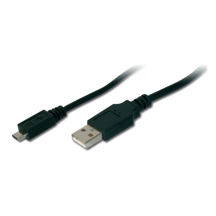 картинка Кабель Digitus USB 2.0 a->Micro b 0.9m Black (AK-300110-010-S) от магазина КомпьютерЦентр