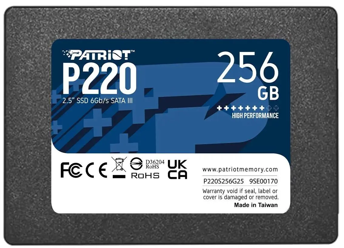картинка SSD накопитель 256Gb 2.5'' Patriot P220 SATA III (P220S256G25) от магазина КомпьютерЦентр