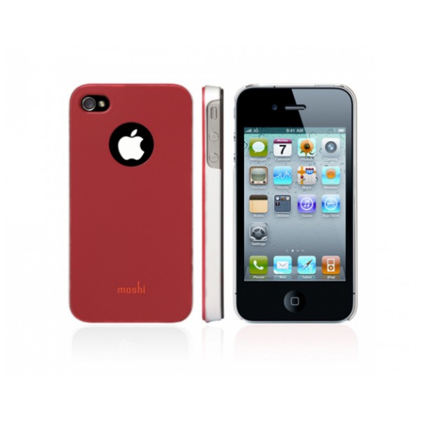 картинка Чехол для iPhone 4 Moshi iGlaze 4 Cranberry Red от магазина КомпьютерЦентр