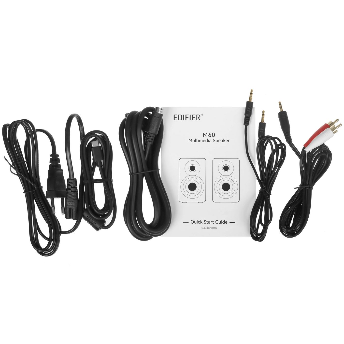 картинка Акустика 2,0 Edifier M60 White 15 Вт x 2, + 18 Вт x 2, (66 Вт); 58 Гц - 40 кГц; Bluetooth V5.3, USB-C, AUX; Audio Wireless от магазина КомпьютерЦентр
