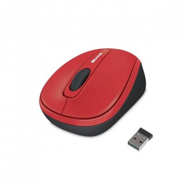 картинка Мышка Microsoft 3500 Wireless Red (GMF-0293) от магазина КомпьютерЦентр