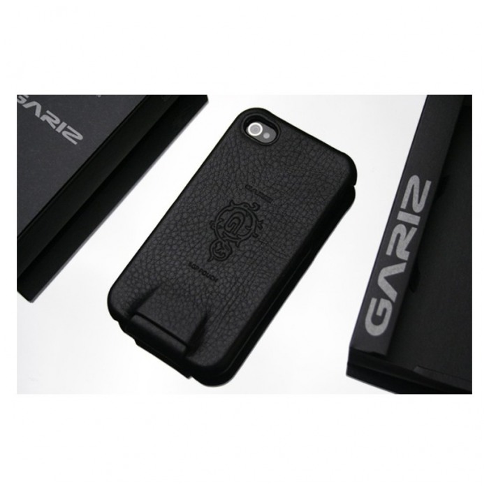 картинка Чехол SGP Leather Case Gariz Edition Series Grain Black for iPhone 4 (PL-IP4G1) (SGP07130) от магазина КомпьютерЦентр