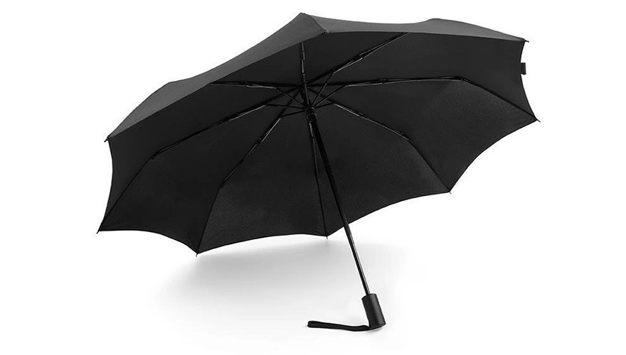 картинка Зонт Xiaomi KongGu Auto Folding Umbrella WD1 Black от магазина КомпьютерЦентр
