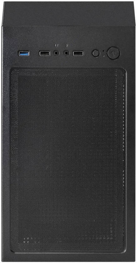 картинка Корпус Miditower ExeGate EX292859RUS EVO-8243 ATX, без БП, черный, с RGB подсветкой от магазина КомпьютерЦентр