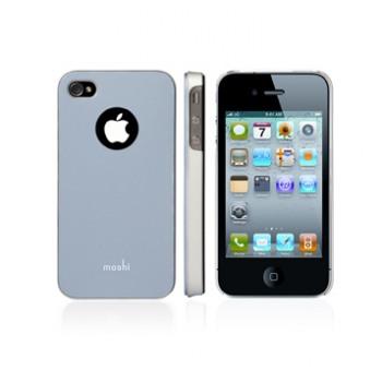 картинка Чехол для iPhone 4 Moshi iGlaze 4 Arctic Silver от магазина КомпьютерЦентр
