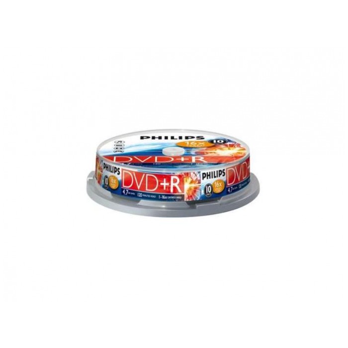 картинка Диски Philips DVD+R 4,7Gb 16x 10 pack Cake от магазина КомпьютерЦентр