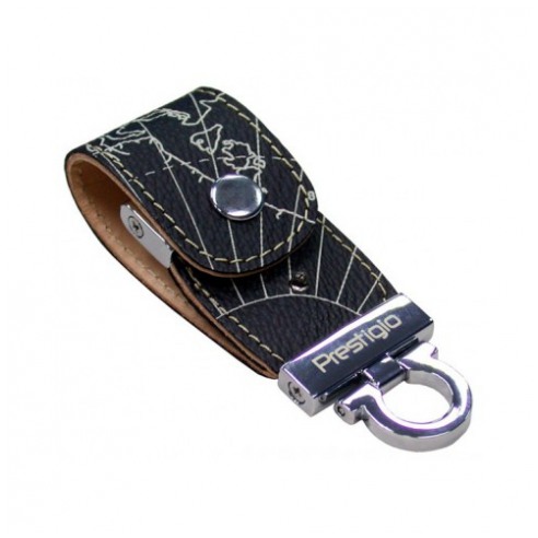 картинка Флешка USB Prestigio 8Gb Leather Black Map Feature With White Stitching (EJPLDF08MPBKT3A) от магазина КомпьютерЦентр
