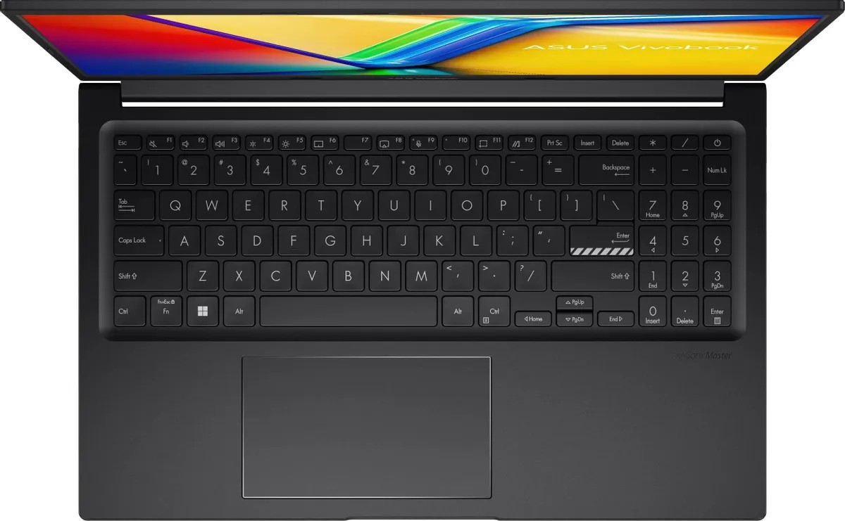картинка Ноутбук ASUS Vivobook 15X OLED K3504VA-MA583 15.6'' OLED (2880x1620)/  Intel Core i7-1355U/  16Gb/  512Gb SSD/  Iris Xe/  DOS, черный (90NB10A1-M00R00) от магазина КомпьютерЦентр