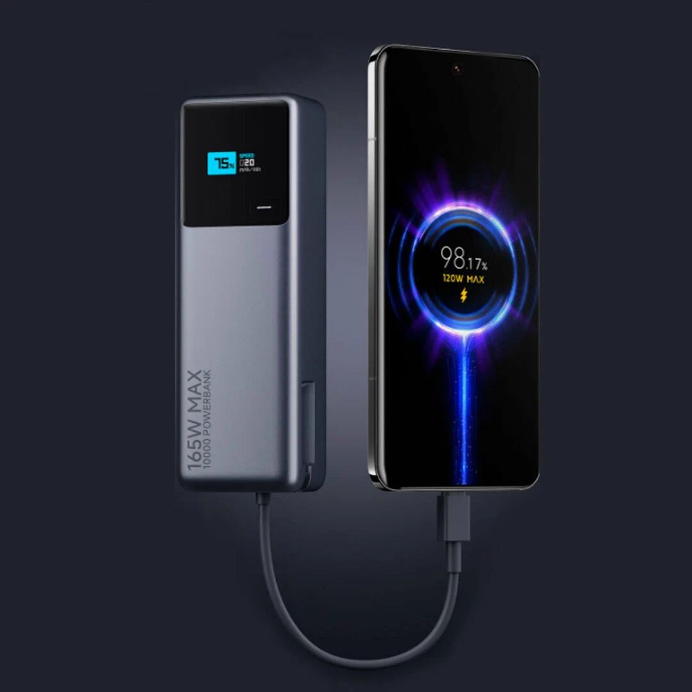 картинка Внешний аккумулятор Xiaomi Mi Power Bank 10000mAh With Cable USB-C 165W PB1165MI CN (BHR9344CN) от магазина КомпьютерЦентр