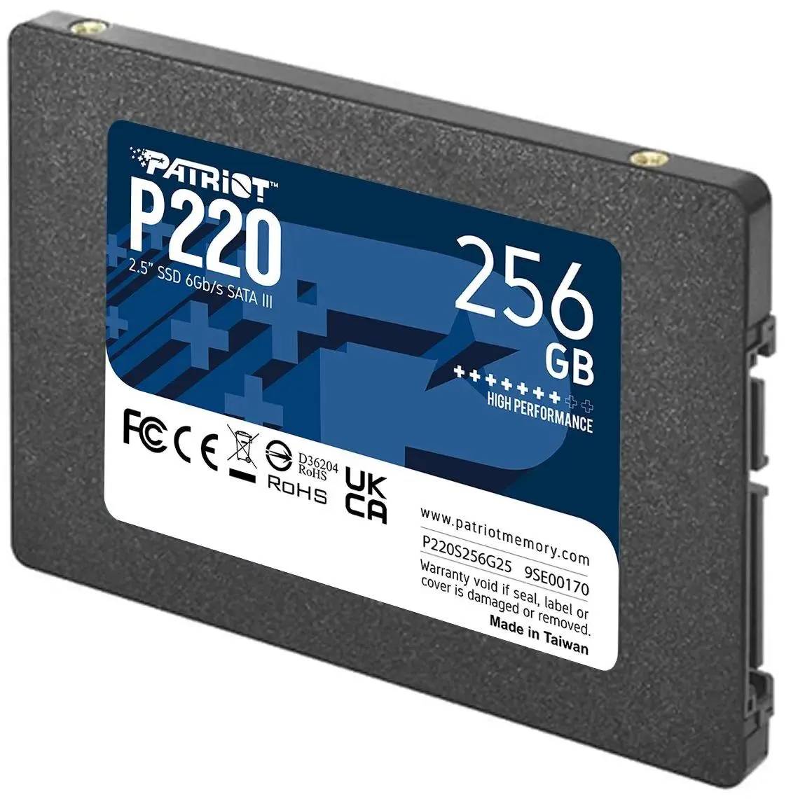 картинка SSD накопитель 256Gb 2.5'' Patriot P220 SATA III (P220S256G25) от магазина КомпьютерЦентр