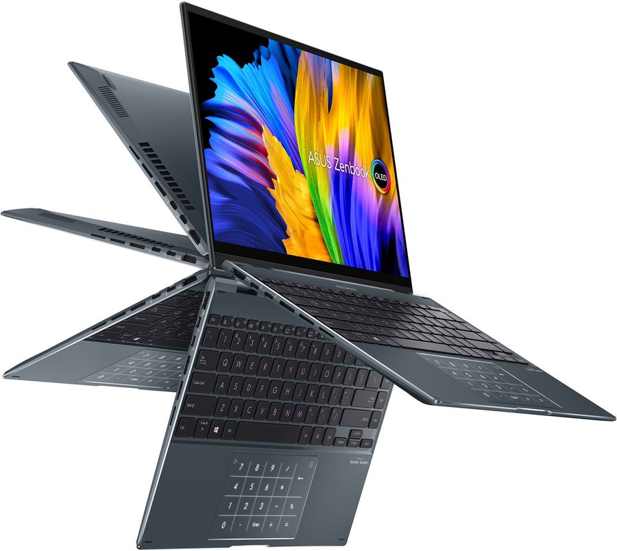 картинка Ноутбук-трансформер ASUS Zenbook 14 Flip OLED UP5401EA-KN119W Gray (90NB0V41-M006P0) от магазина КомпьютерЦентр
