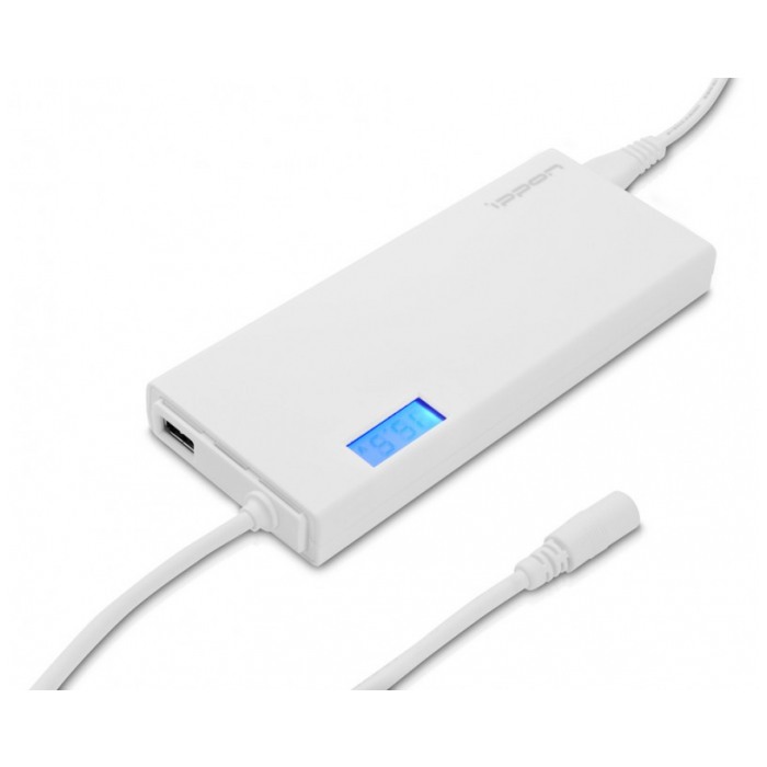 картинка Универсальный блок питания для ноутбука Ippon SD90U White 90W (SD90U White) от магазина КомпьютерЦентр