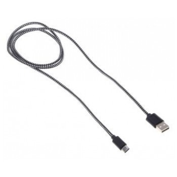 картинка Кабель Buro USB 2.0 A->C, USB Type C 1m Braided (488066) от магазина КомпьютерЦентр