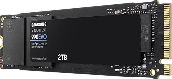 картинка SSD накопитель 2Tb Samsung 990 EVO M.2 2280, PCI-E 4.0 x4 (MZ-V9E2T0BW) от магазина КомпьютерЦентр